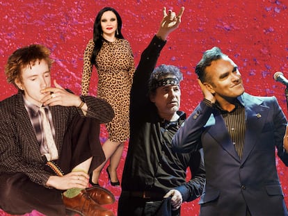Johnny Rotten, Alaska, Andrés Calamaro y Morrisey son algunas de las estrellas musicales que en alguna ocasión han levantado controversia por sus declaraciones o gestos políticos.