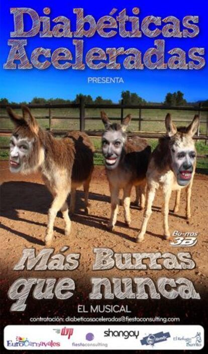 Cartel del espectáculo 'Más burras que nunca'