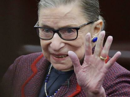 La juez del Tribunal Supremo de EE UU Ruth Bader Ginsburg.