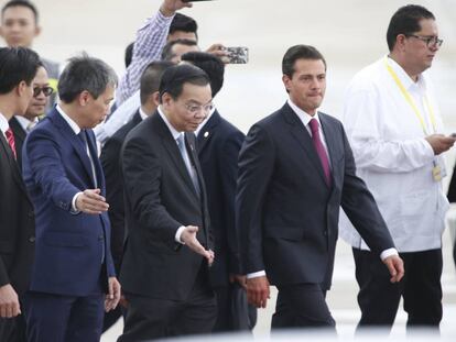 Pe&ntilde;a Nieto a su llegada a la Cumbre de Vietnam