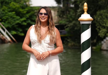 Karla Sofia Gascón, este sábado en Venecia.