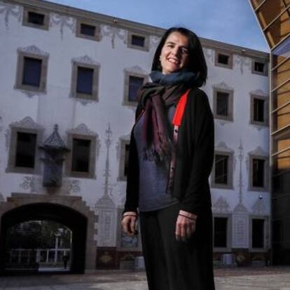 Judit Carrera, en el Pati de les Dones del CCCB, el centro cultural que dirige desde hace un mes y medio.