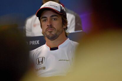 Alonso, este jueves en Spa. 