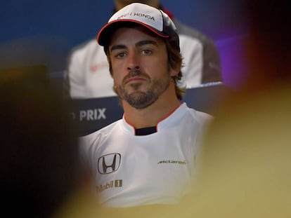 Alonso, este jueves en Spa.