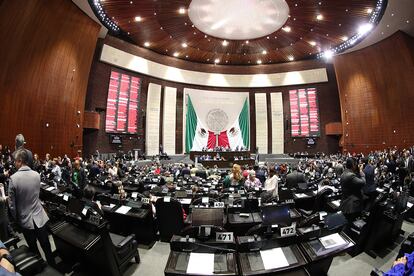 Sesión de trabajo en la Cámara de Diputados, en Ciudad de México, el pasado 25 de abril.