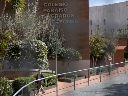 Colegio en el que está escolarizado el primer niño contagiado con coronavirus en Madrid.