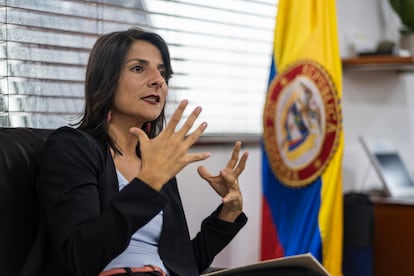 Irene Vélez, ministra de Minas y Energía en entrevista para el diario El País, en Bogotá.