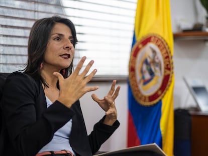 Irene Vélez, ministra de Minas y Energía en entrevista para el diario El País, en Bogotá.