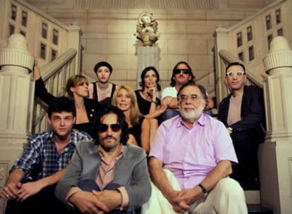 Coppola con el reparto de 'Tetro'