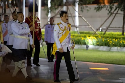 El rey Maha Vajiralongkorn en Bangkok, el pasado 6 de abril.