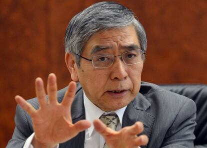 Haruhiko Kuroda, el gobernador del Banco de Japón.