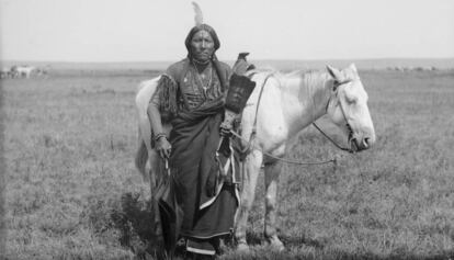 Un comanche sin identificar, en 1892.