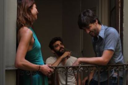 Natalia Tena, David Verdaguer y el director del filme, Carlos Marques-Marcet.