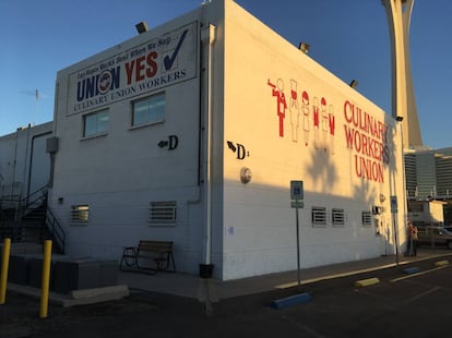 La sede de &#039;Culinary Workers Union&#039; en Las Vegas (Nevada).