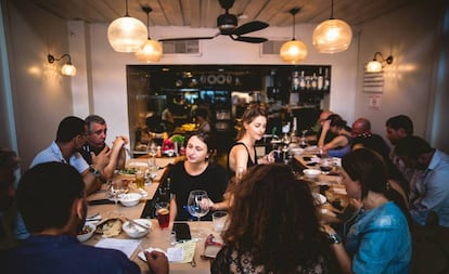 El restaurante North Abraxas, en Tel Aviv.
