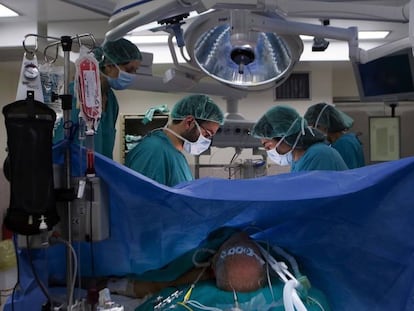 A surgery at Clínic Hospital in Barcelona.