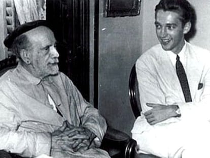 Russell P. Sebold, con P&iacute;o Baroja en 1952.