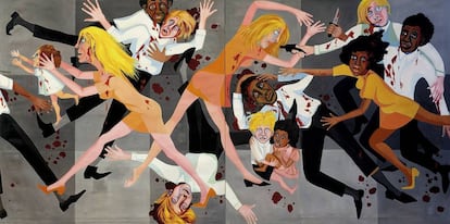 &lsquo;American people series #20&rsquo;, Faith Ringgold (1967).