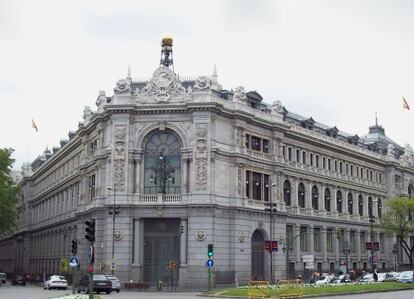 Fachada del Banco de España.