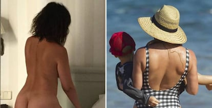 De izquierda a derecha, Melani Olivares y Hilary Duff en las imágenes que han compartido en su Instagram.