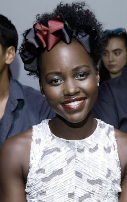 Lupita Nyong'o, en Nueva York durante la Fashion Week.