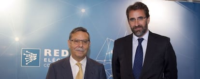 José Folgado, presidente de REE y Juan Lasala, director financiero.