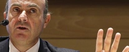 El ministro de Economía, Luis de Guindos.