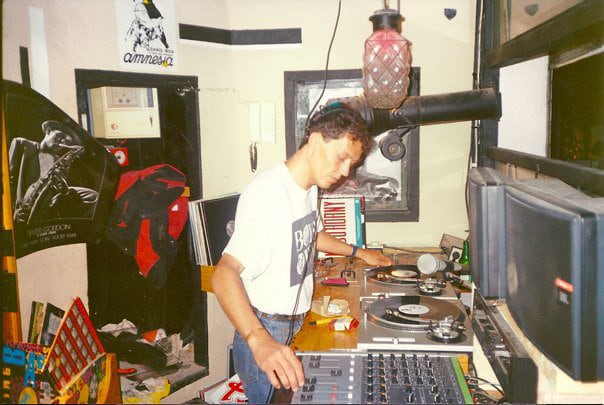 Alfredo Fiorito en Amnesia en 1989 en una foto cedida por el club.