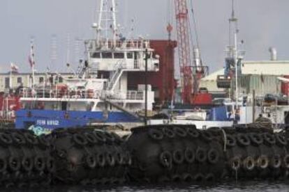 El barco "Fehn Mirage", que atracó el pasado 25 de octubre en el puerto de Gibraltar. EFE/Archivo