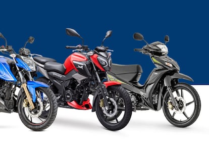 Diferentes modelos de motos Auteco.