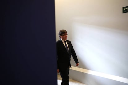 Puigdemont al Palacio de Cibeles.