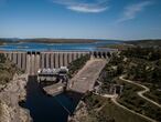 Dvd 1052 (05/05/21) Reportaje sobre energía en Extremadura. En la imagen, panorámica de la presa de José María Oriol-Alcántara II, en Alcántara (Cáceres), gestionada por Iberdrola.  FOTO: Carlos Rosillo.
