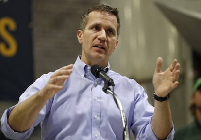 El gobernador Eric Greitens, en un acto el pasado enero