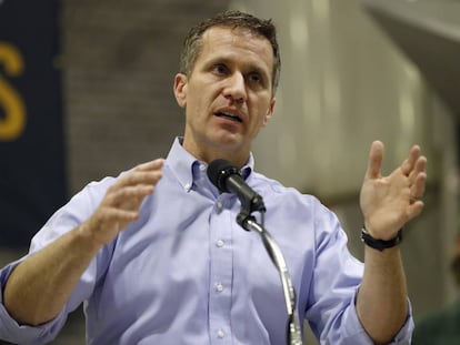 El gobernador Eric Greitens, en un acto el pasado enero