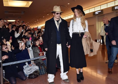 Johnny Depp e Amber Heard em 2015. 