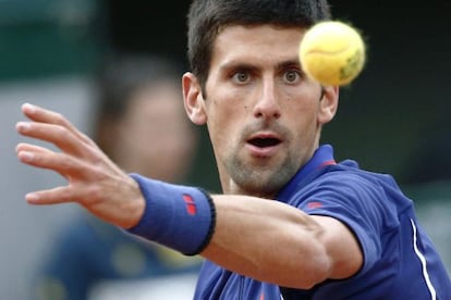 Djokovic, en su partido ante Pella