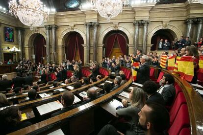 El Pleno del Parlament, en la sesión del 9 de noviembre