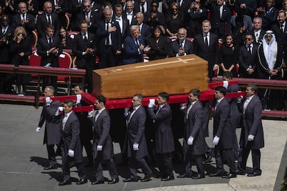 Pope Francis’ funeral in St. Peter's Basilica at the Vatican.