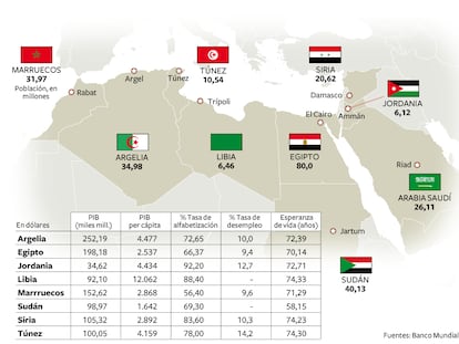 Crisis en los países árabes
