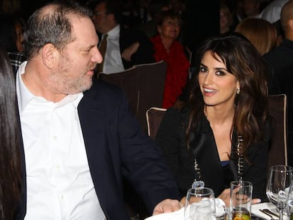 Harvey Weinstein and Penélope Cruz, pictured in New York in 2008.