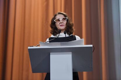 La presidenta de la competición oficial del Festival de Venecia, Lucrecia Martel.