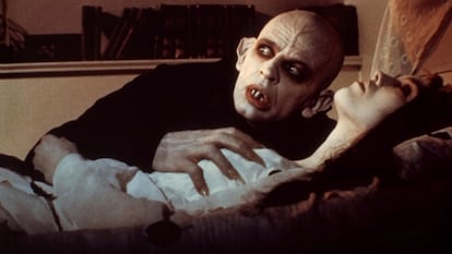 Klaus Kinski e Isabella Adjani, en 'Nosferatu', de Herzog.
