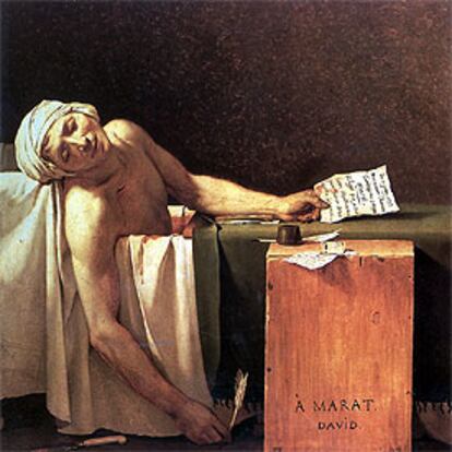 &#39;La muerte de Marat&#39; (1793), de Jacques-Louis David.