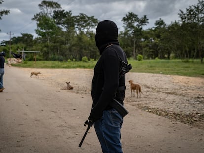 Pobladores de la comunidad Frontera Corozal, en el municipio de Ocosingo, Chiapas