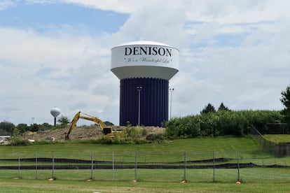 Zona urbana del puedo de Denison, en Iowa, Estados Unidos, el 21 de agosto de 2025.