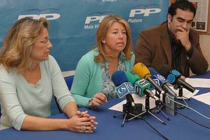 María Ángeles Muñoz, durante el acto de ayer en Marbella.