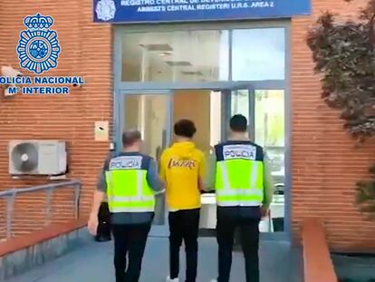 Captura de pantalla de un vídeo distribuido por la Policía Nacional.