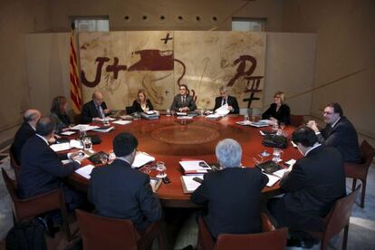 Reunión del Consejo Ejecutivo catalán celebrada este martes