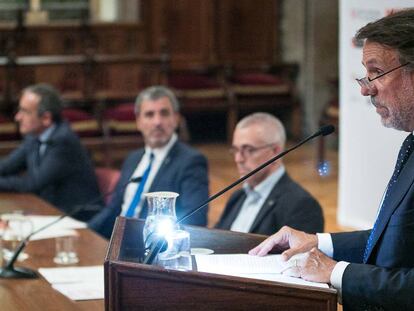 Jos&eacute; Creuheras, ayer durante su intervenci&oacute;n en el foro Edita Barcelona.