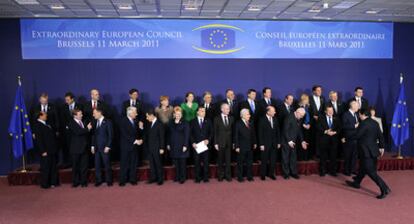 Los líderes europeos, en la cumbre del Consejo Europeo de la semana pasada en Bruselas.